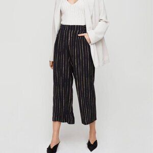 WILFRED | Aritzia Faun Striped Wide-Leg Pant | Sz. S